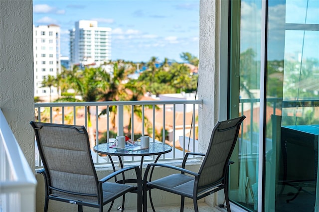 view of balcony