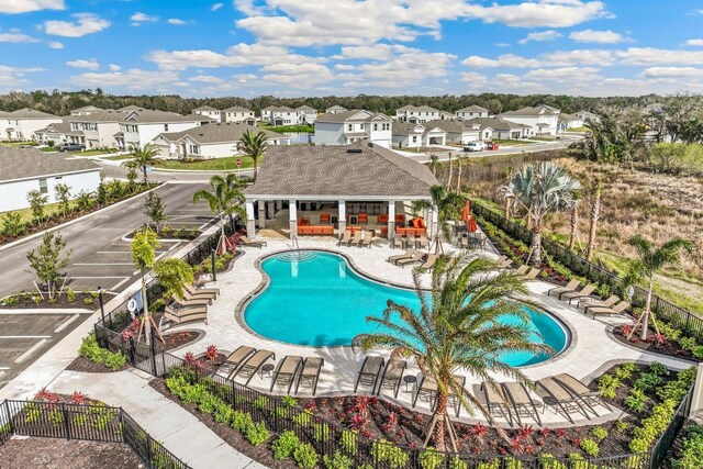 16033 7th Ave E, Bradenton, FL 34212 - community pool featuring a residential view and a patio
