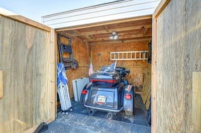 view of storage room