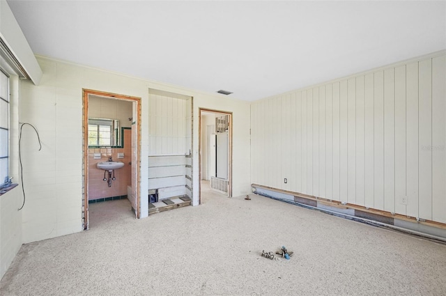 interior space with sink