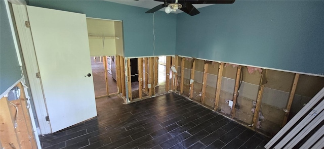 6906 Quail Hollow Blvd, Wesley Chapel, FL 33544 - stairs featuring ceiling fan and wood finished floors