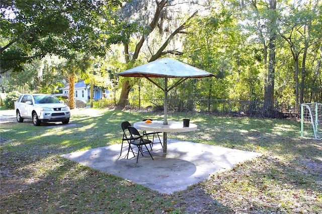 view of yard featuring a patio