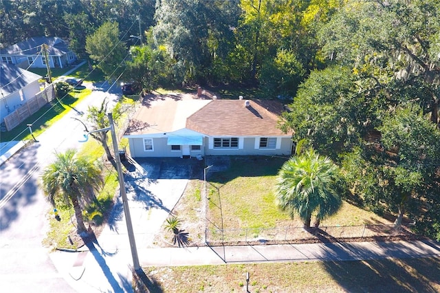 birds eye view of property