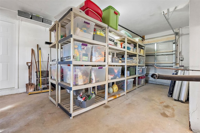 storage area with a garage