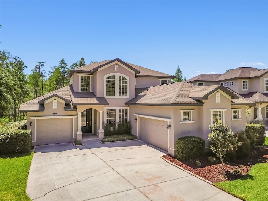 view of front of house featuring a garage