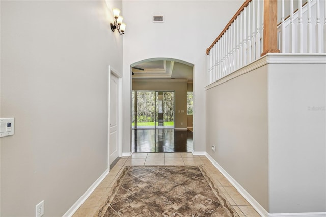 view of foyer entrance