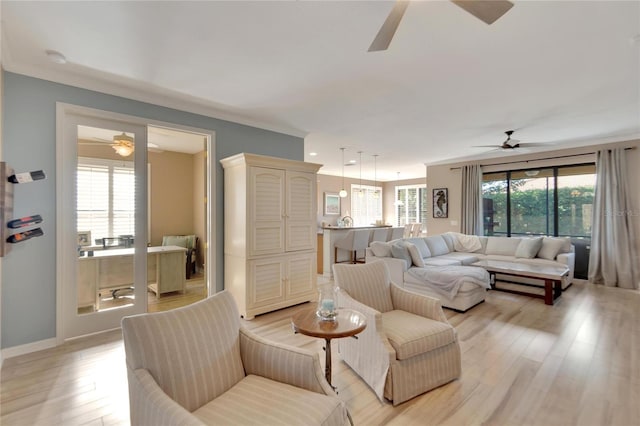 living room featuring light hardwood / wood-style flooring