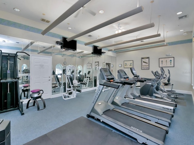 view of exercise room