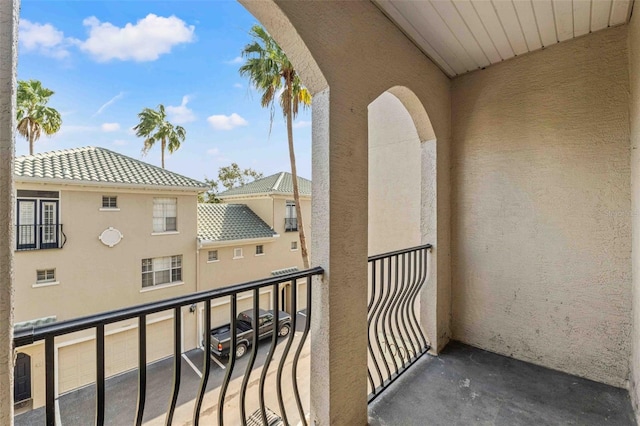 view of balcony