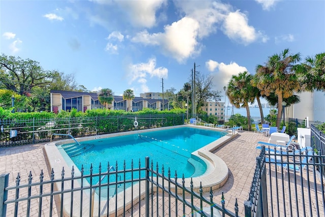 view of pool with a patio