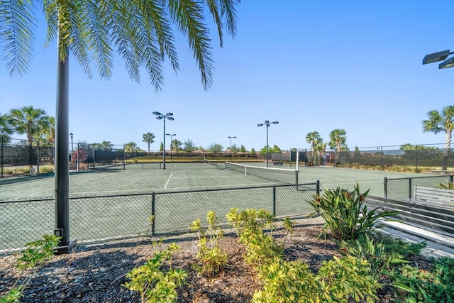 view of tennis court