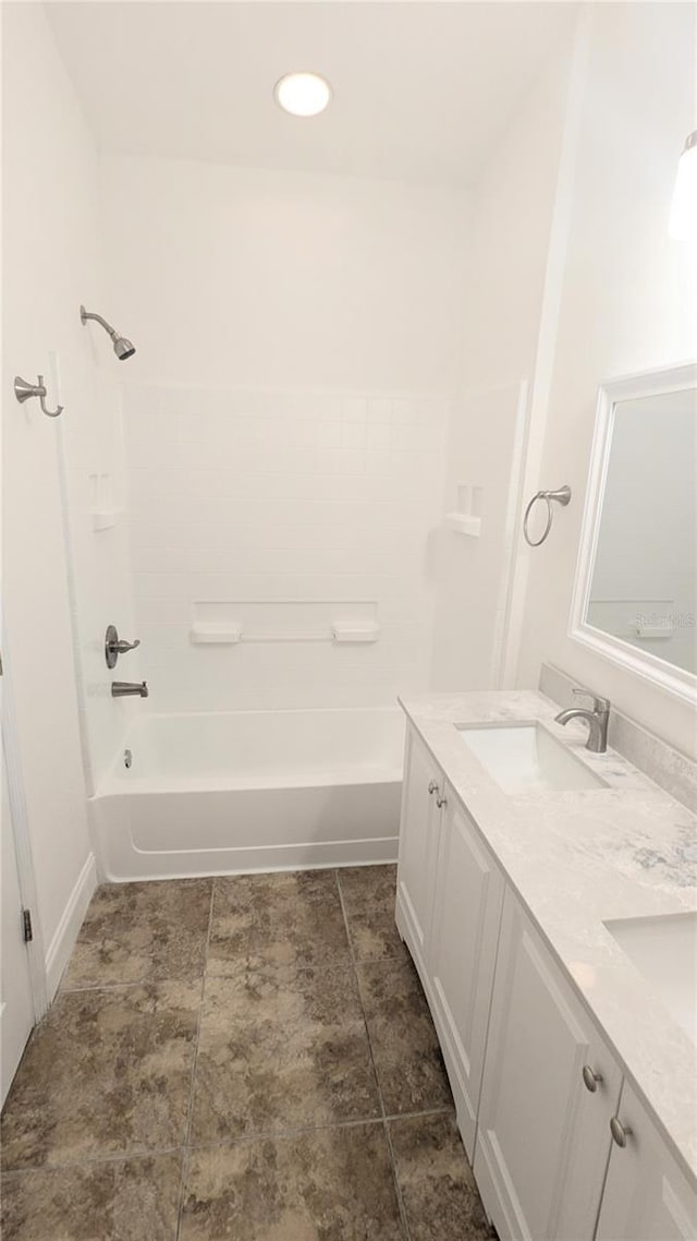 9060 Moonlit Meadows Loop, Riverview, FL 33578 - bathroom featuring double vanity and shower / bathtub combination