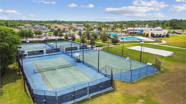 8144 Sequester Loop, Land O Lakes, FL 34637 - drone / aerial view of a pool area