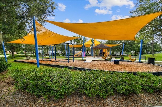 view of home's community with a playground