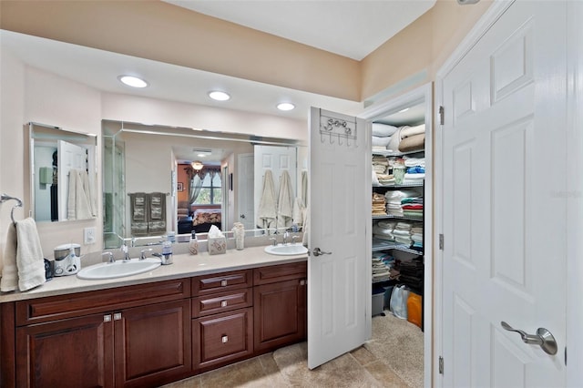 bathroom with vanity