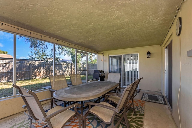 view of sunroom / solarium