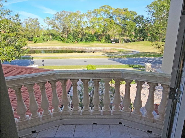 view of balcony