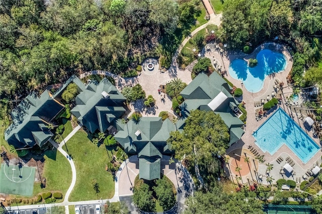 birds eye view of property