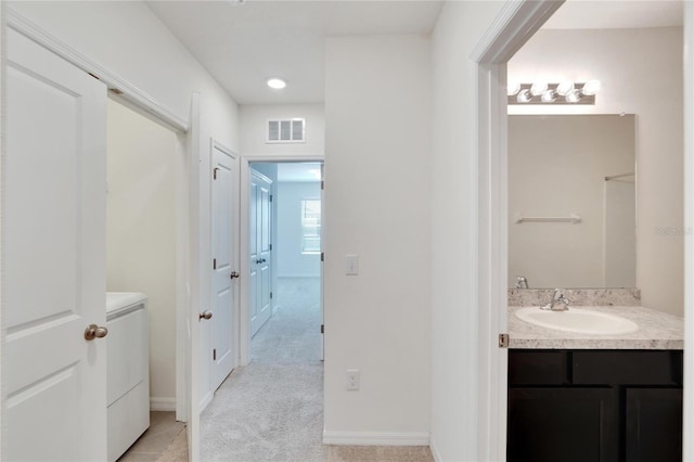 bathroom featuring vanity