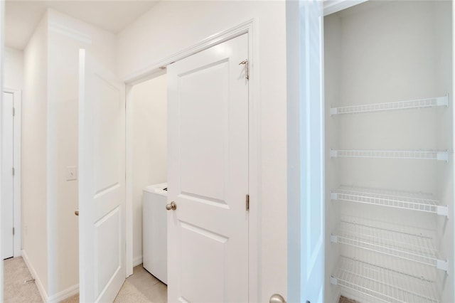 closet with washer / dryer