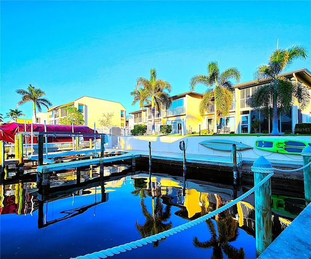 view of dock