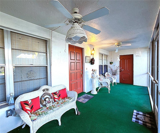 4116 SE 20th Pl Unit 102, Cape Coral, FL 33904 - property entrance featuring ceiling fan and a porch