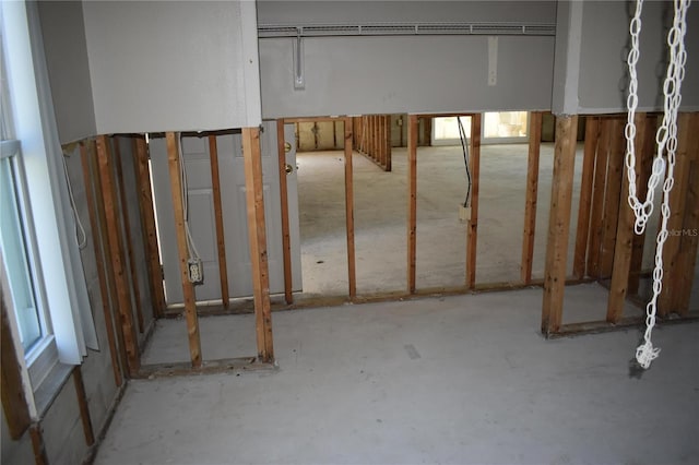 view of basement