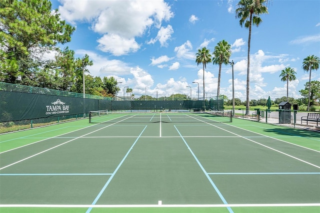 view of tennis court