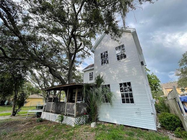 view of side of property