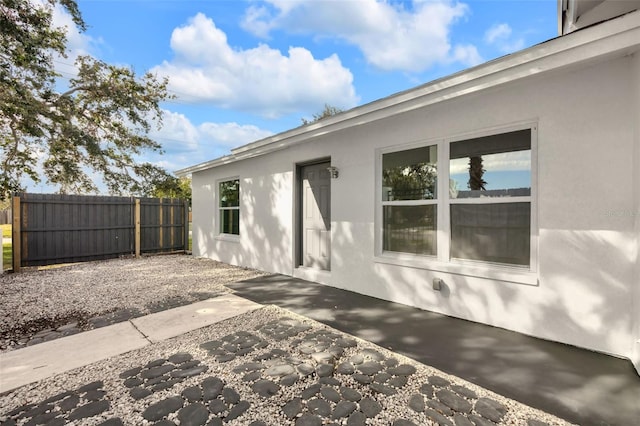 exterior space with a patio