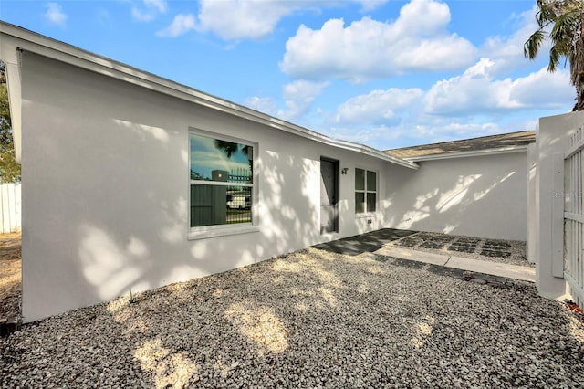 rear view of property with a patio