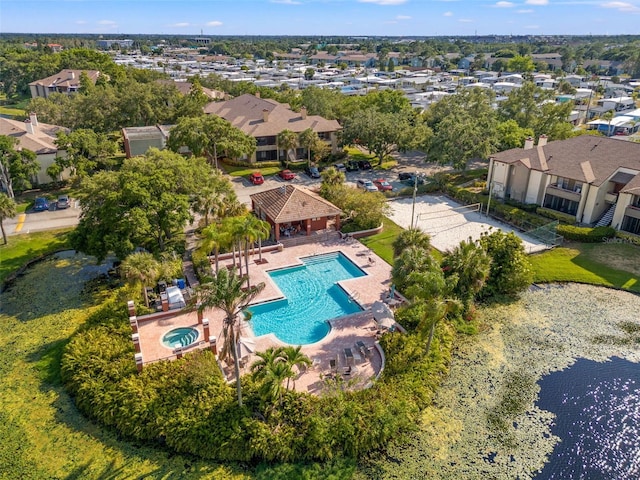 birds eye view of property