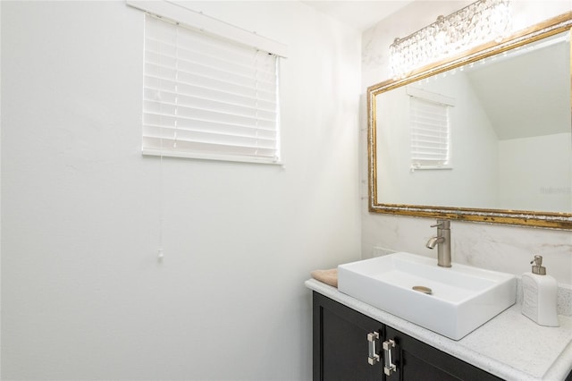 bathroom with vanity