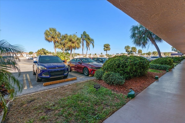 view of car parking