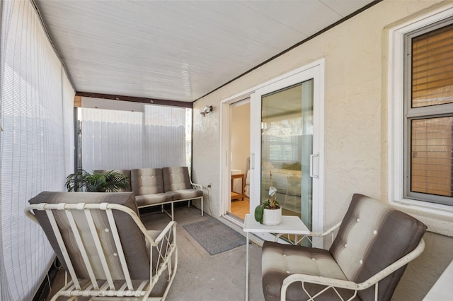 view of sunroom / solarium