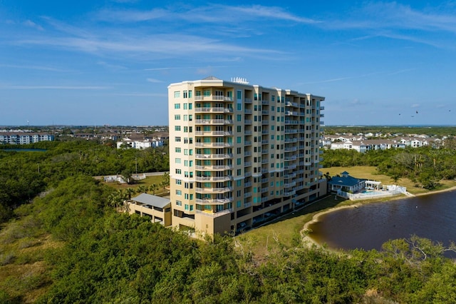 view of property featuring a water view