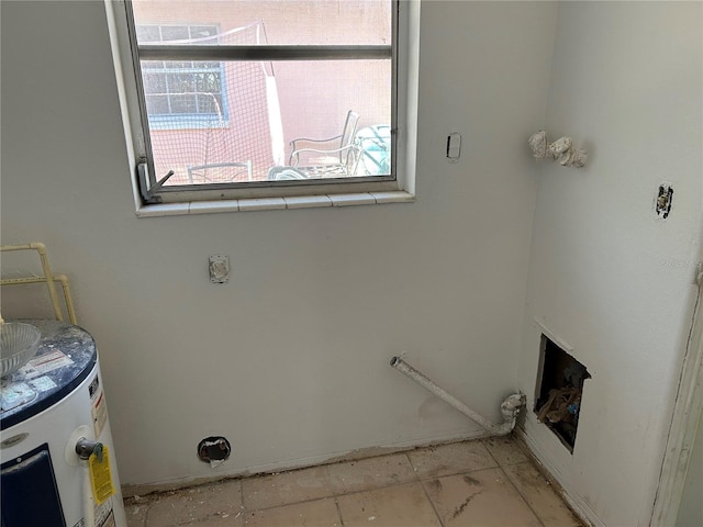 6035 Grand Blvd, New Port Richey, FL 34652 - laundry area with water heater