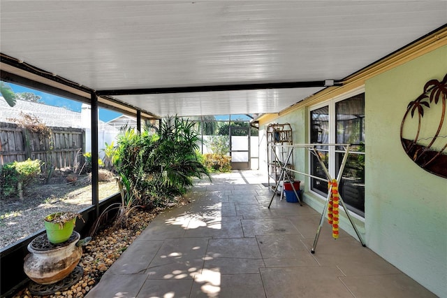 view of patio / terrace with a fenced backyard