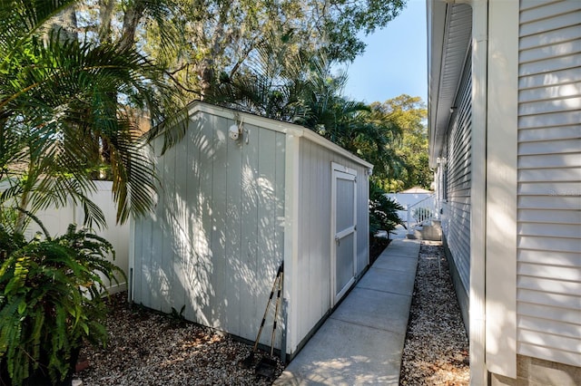 view of outbuilding