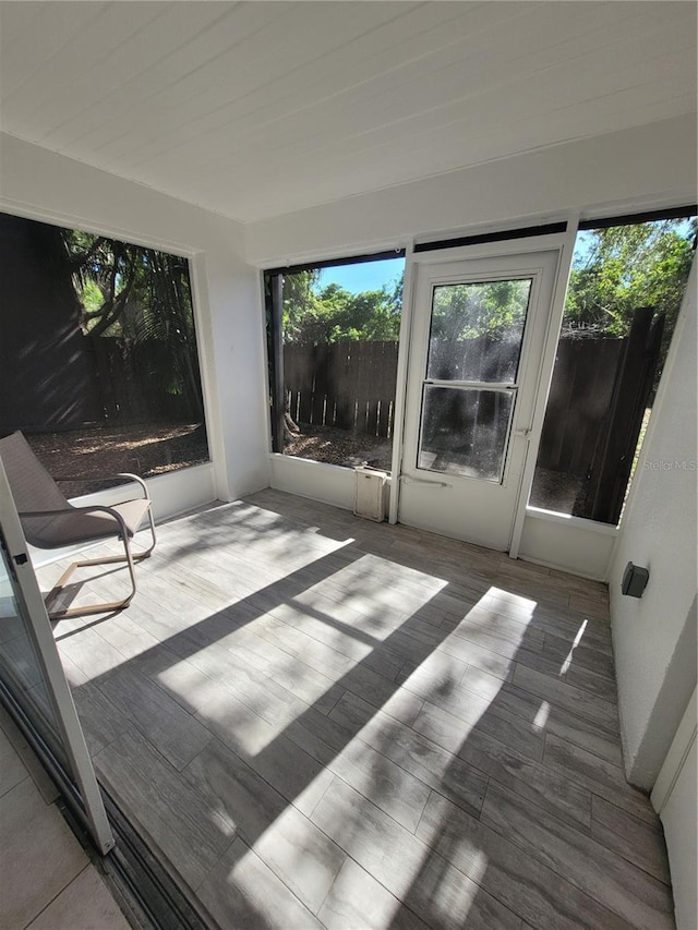 view of sunroom / solarium