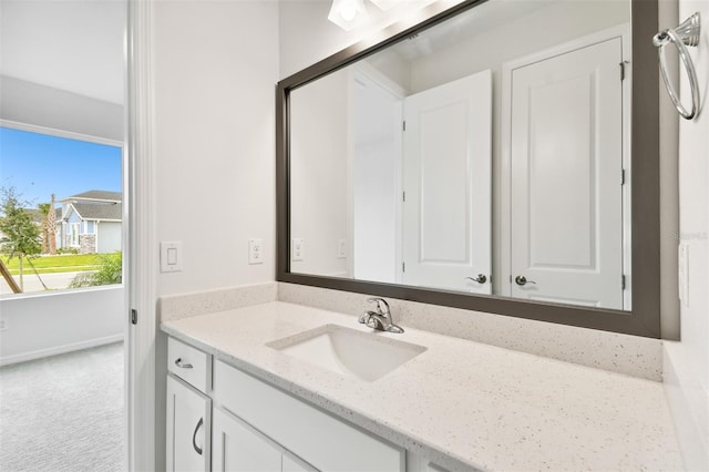 bathroom featuring vanity