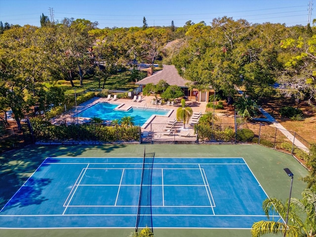 view of sport court