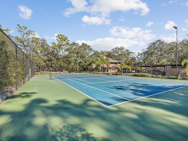 view of tennis court