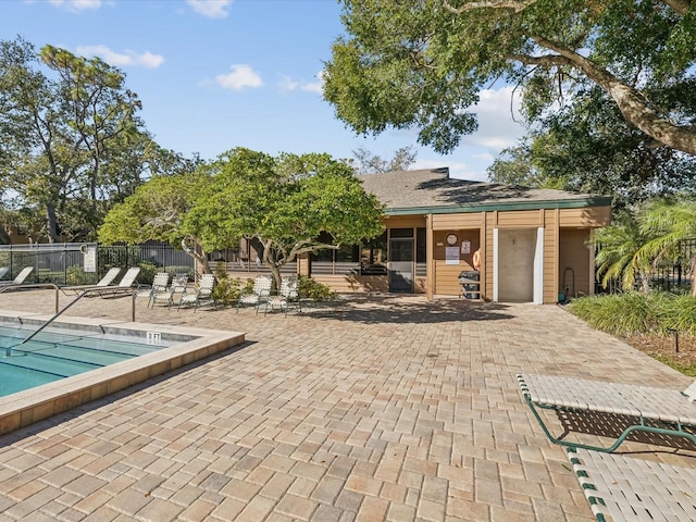 view of pool with a patio