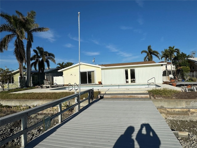 rear view of house with a patio area