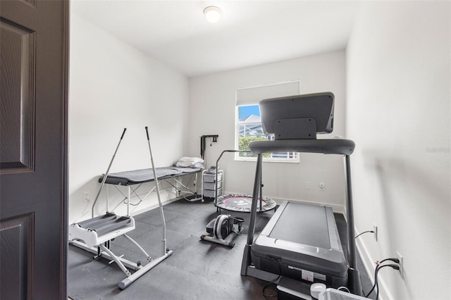 view of exercise room