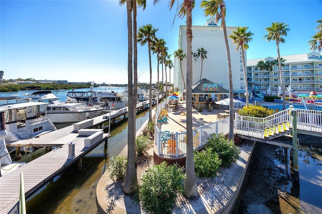 399 2nd St Unit 718, Indian Rocks Beach, FL 33785 - dock area with a water view