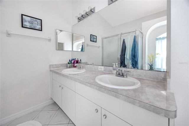 bathroom with vanity