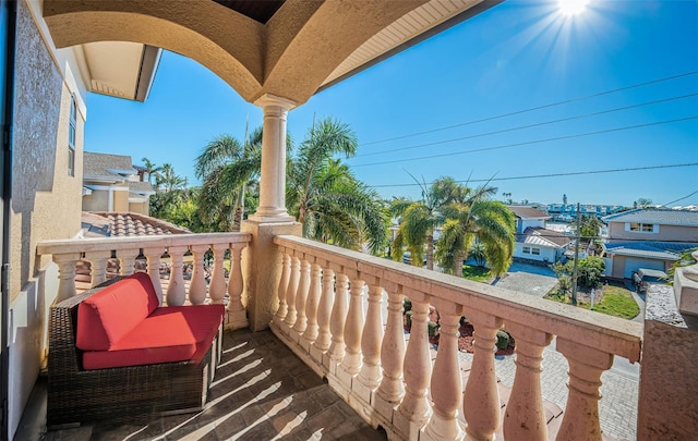 view of balcony