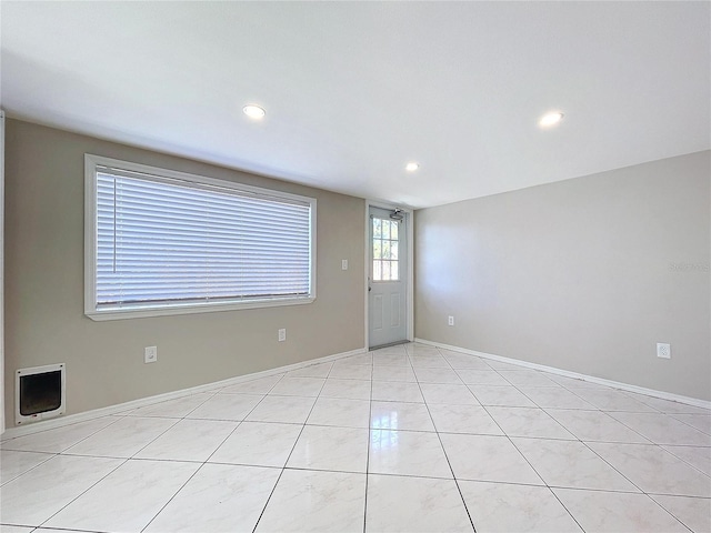 view of tiled empty room